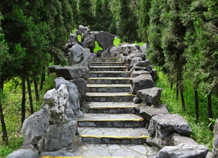 natural landscape edging